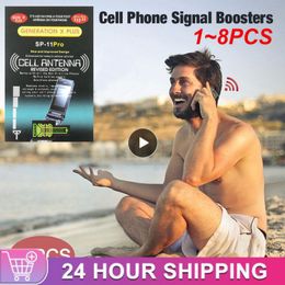 1~8PCS Cellphone Phone Signal Enhancement Signal Antenna Booster Stickers 3G 4G 5G Mobile Phone