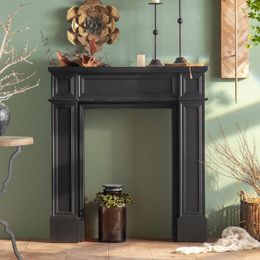 Decorative Plates Fireplace Curio Cabinet Wall Retro Black Console Tables Storage Rack