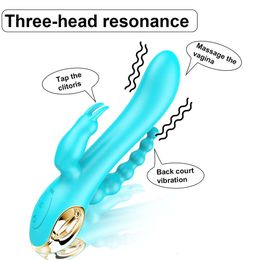 Rabbit Vibrator Silicone Rechargeable 10 Speed Vibration G Spot Clitoral Adult sexy Toy Product for Women and Man