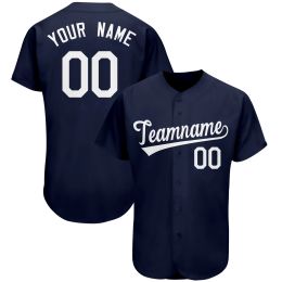 High Quality Custom Baseball Shirts Printed Baseball Jerseys College League Outdoor Softball Training Shirts for Men/Women/Kids