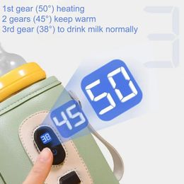 1 Set Practical Car Travelling USB Baby Bottle Heating Bag Warmer Small Intelligent Constant Temperature 240412