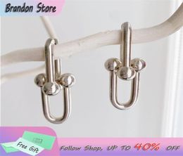 925 Sterling Sier Earrings High Quality Horseshoe Buckle For Ladies Valentine's Day Luxury Jewelry Gifts 2201251937290