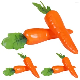 Decorative Flowers 6 Pcs Home Decor Party Decoration Foams Sun Carrots Vegetable Pography Props Household Small Simulation Easter