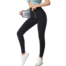 Pants Body Shaper Sauna Slimming Pants Hot Thermal High Waist Fat Burning Sweat Capris Butt Lifting Tummy Control Workout Shapewear