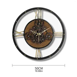 Wall Clocks Industrial Gear Clock Decorative Retro Silent Hom Living Room Decoration