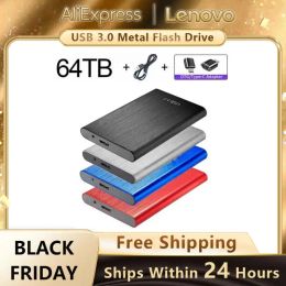 Boxs HighSpeed USB 3.0 External SSD 64TB Portable Solid State Drives 16TB 8TB 4TB Type C Mobile Mini Hard Disks for Laptops Ps4 ps5