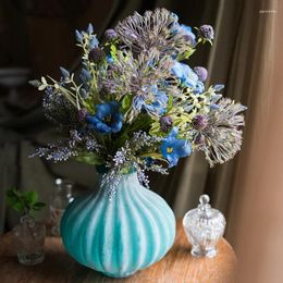 Vases Juhan Along See Designer Bouquet Blues Art Natural Wild Fun Floral Set Decorative Decoration Gift