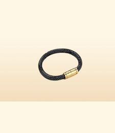 brand designer bracelet Classic flower plaid leather rope gold silver buckle beads hand rope men women couple bracelets luxury fas4017314