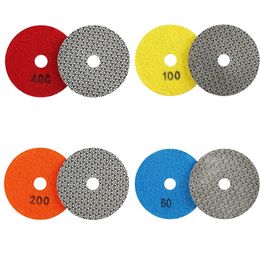 4Inch Electroplated Diamond Dry Polishing Pad For Granite Marble Sanding Disc For Granite Marble Stone Polishing Grinding Tools