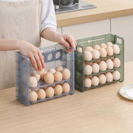 Storage Bottles Eggs Holder Fridge Container Kitchen And Organisation Egg Tray Transparent Acrylic Showcase Home