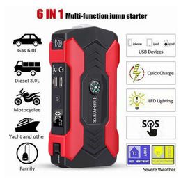 Car jump starter power bank 28000mAh 800A Automotive Battery Charger Portable Power Bank Booster For Car Starting Air Compressor