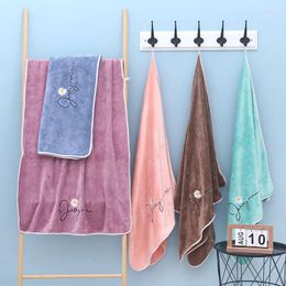 Towel Large Size Microfiber Bath Coral Velvet Quick Drying Soft Absorbent Home Travel For Adult Bathroom 70x140cm