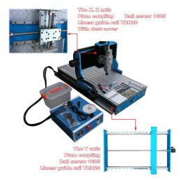 LY CNC 3040L Linear Guideway Machine 4Axis 1.5KW 2.2KW Metal Milling Router USB/LPT Port for Wood Engraving Carving Cutting