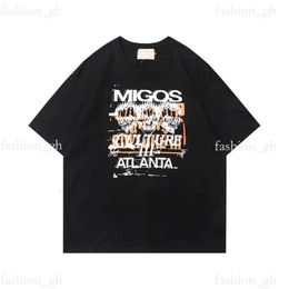 Designer Gelleries Depts Graphic Tee Depts T-Shirts Casual Man Womens Tees Hand-Painted Ink Splash Graffiti Letters Loose Short-Sleeved Round Neck Clothes 9778