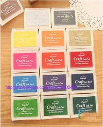 200pcs Multi Color 15 colors DIY Work Oil Gradient Stamp Set Big Craft Ink Pad Inkpad Craft Paper9208805