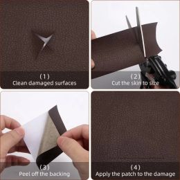 300x50cm Soft Faux Leather Repair Patch Tape Self-Adhesive Leather Repair Patches for Sofa Furniture Car Seats Couch Chair Shoes