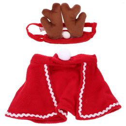 Dog Apparel Party Costume Festival Cape Comfortable Cat Cloak Clothes Decorative Adorable Pet Headband Reusable Christmas Toys