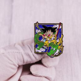 childhood japanese tv dragon enamel pin childhood game movie film quotes brooch badge Cute Anime Movies Games Hard Enamel Pins