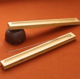 wholes Natural Bamboo Incense holder Lamps Ash Catcher Burner stand Home fragrances for sandalwood and agarwood Stick incense9068293