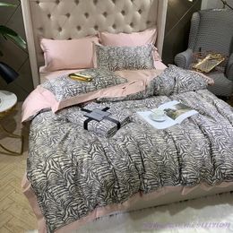 Bedding Sets Cotton 1.8m BeddingSet Contrasting Color Matching American Modern Style Long-staple Quilt Cover 4Seasons Home Textile