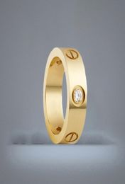 Love Screw Ring Classic Luxury Designer Jewelry For Women Band Rings Fashion Accessories Titanium Steel Alloy GoldPlated Never Fa5805955