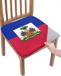 Chair Covers Haiti National Flag Day Blue Red Seat Cushion Stretch Dining Cover Slipcovers For Home El Banquet Living Room