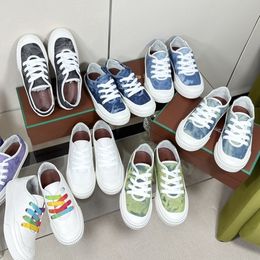 LP Pianas Blue Black Green Purple White Multicolor Canvas Casual Shoes Women Grey Rubber Sole Low Top Print Lace-Up Designer Trainers Sneakers