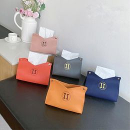 Fashion Leather Tissues Box Luxury Designer Tissue Boxes Classic Brand High Quality Home Table Decoration Kitchen Dining Decor Nap3005416