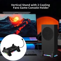 Accessories Gamepad Cooling Station 2 Cooling Fans HighSpeed Quite Operation RGB Light with 2 USB Ports Gamepad Station for Xbox Series S