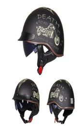 DOT Certification Retro Motorcycle Helmet Moto Helmet Scooter Vintage Half Face Biker Motorbike Crash Moto Helmet Casco Moto6997781