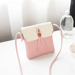 Bag PU Leather Women Bucket Shoulder Fashion Panelled Tassel Crossbody Female Card Phone Messenger Small Handbags