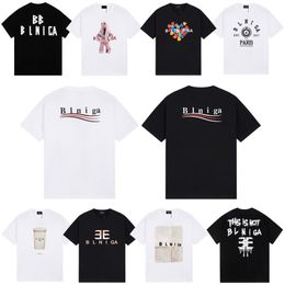 Summer Fashion Mens Designer T Shirts Womens T-shirt Letter Print Round Neck Short Sleeve Black and White Luxury Mens T-shirt 100% Cotton Casual Loose T-shirt