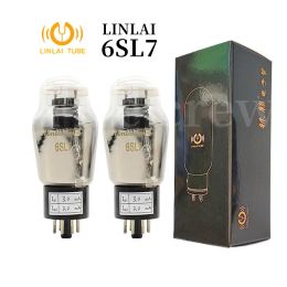 Amplifiers Fire Crew LINLAI 6SL7 Vacuum Tube Audio Valve Replaces 6N9P 5691 CV1985 6H9C Tube Amplifier HIFI Audio Amplifier Match Quad