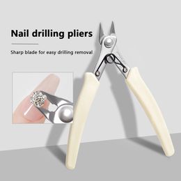 Nail Art Picker Remover Manicure Nail Pliers For Rhinestones Gem Wire Cutter Nail Unloading Nippers Chain Scissors Nail Art Tool