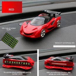 Parking Number Plate Holder Racing Car Air Freshener Phone With Long Lasting Fragrance