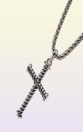 Necklaces Dy Cross Necklace Designer Men Women Jewellery Thread Pendant Style Mens45939107344968