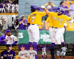 Custom 2020 LSU Baseball Jersey College Giovanni DiGiacomo Daniel Cabrera DJ LeMahieu Aaron Nola Alex Bregman Gausman Beloso Dugas9608852