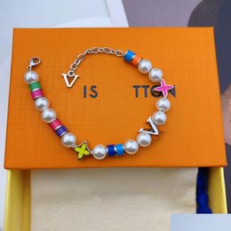 Charm Bracelets Designer Bracelet For Women Coral Horseshoe Buckle Trendy Elegant String Of Beads Party Jewellery Gift Wholesale Drop D Dhkg0