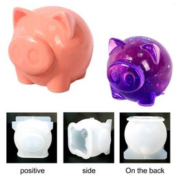 Candle Holders Pig Silicone Mold Cute Piggy Crystal Epoxy Resin Molds DIY Handmade Craft Casting Ornament Home Decor