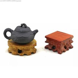 Solid Wood Base Decorative Shelves Bonsai Plant Display Stand Base Vase Buddha Incense Tea Sets Pedestal Fish Tank Lathe Table