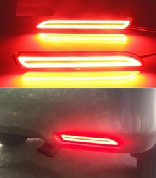 2PCS For Vellfire 2005 - 2014 Multi-functions Car LED Rear Fog Lamp Bumper Light Auto Bulb Brake Light Reflector6570855