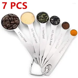 Measuring Tools Durable Stainless Steel Spoons Cups Set With Bonus Leveller Etched Markings Kitchen Gadgets