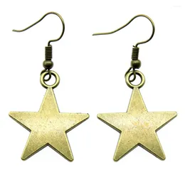 Dangle Earrings 1pair Star For Women Accessories Supplies Jewellery Diy Hook Size 18x19mm