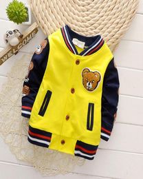 Spring Autumn Baby Outwear Boys Coat Children Girls Clothes Kids Baseball Infant Sweatershirt Toddler Fashion Brand Jacket SUIT LJ6805615