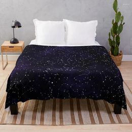 Blankets Northern Hemisphere Constellations Throw Blanket Sofas Of Decoration Decorative Beds Warm Winter Bed Covers