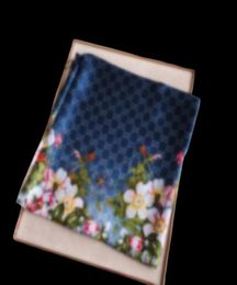High quality 100 silk scarf fashion print pattern ladies collar 18090cm designer scarfs Women Outdoor Beach Shawl Silk Q780M1899004