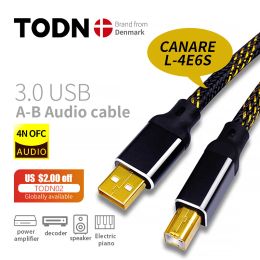 Connectors Canare Hifi Usb Cable Dac Ab Alpha 4n Ofc Digital Ab Audio A to B Highend Type A to Type B Hifi Data Cable