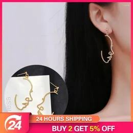 Hoop Earrings 2024 Personalized Simple Trendy Jewelry Fashionable Versatile Cool Palm Women Party Wedding Gifts