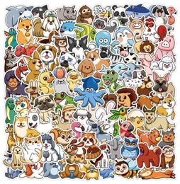 100PcsLot Kawaii Animal Stickers Cute Cartoon Decals Toys Luggage Laptop Scrapbook Phone Car Bike DIY Sticker Kids Gift6691520