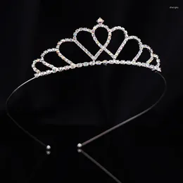 Hair Accessories 1pc Silver-Tone Alloy Rhinestone Crown Accessory For Wedding/Bride